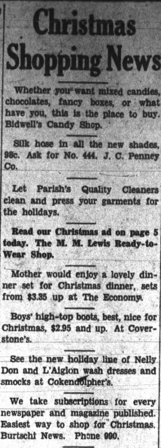 Christmas Shopping News